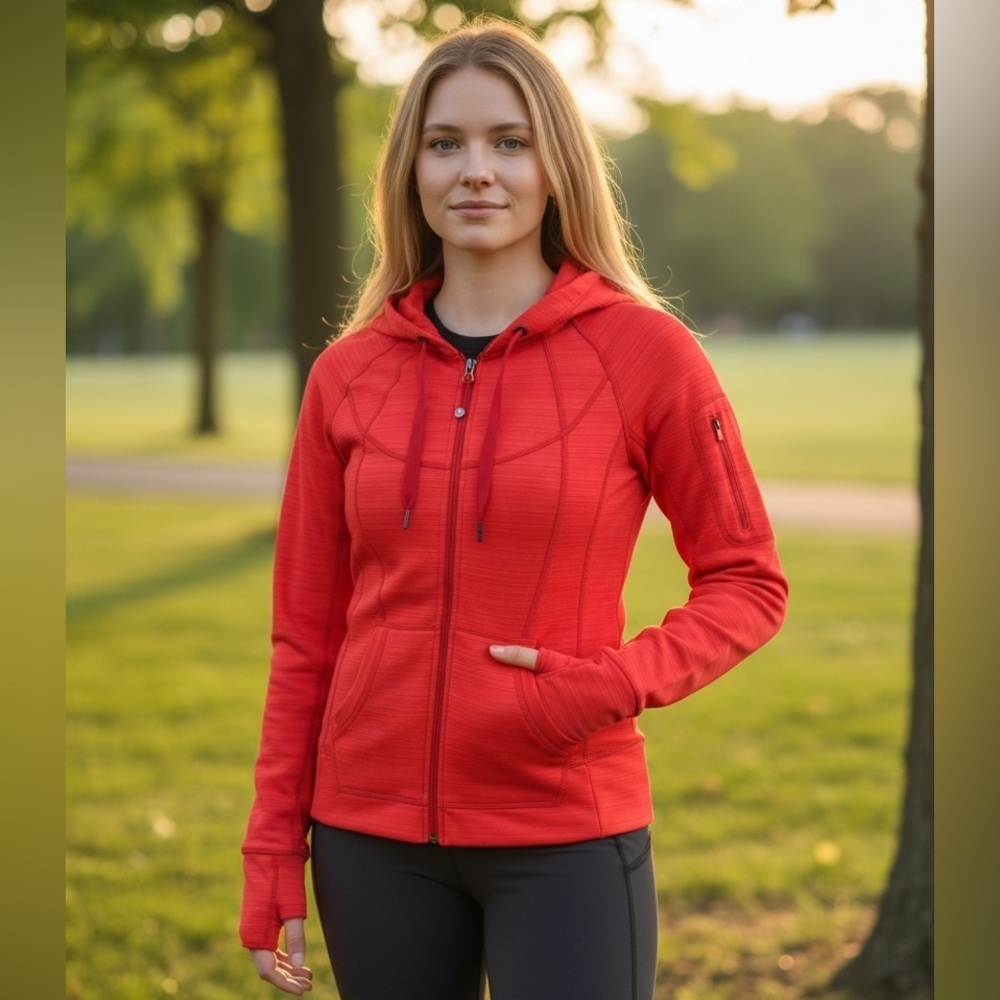 Athleta Striped Strength Hoodie